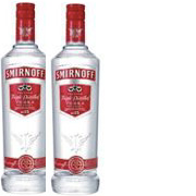 2-pack Smirnoff Premium Vodka 1 Liter